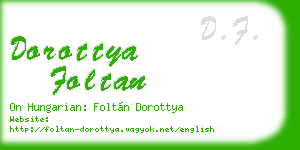 dorottya foltan business card